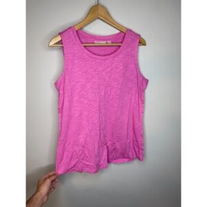 Belle by Kim Gravel Slub Knit Set of 2 Tanks Twilight/Pink,Medium   #48E